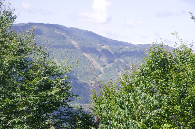 Maine090113-8224.jpg - Looking West from Mount Will to Barker Mountain. Ski trails from Sunday River ski resort