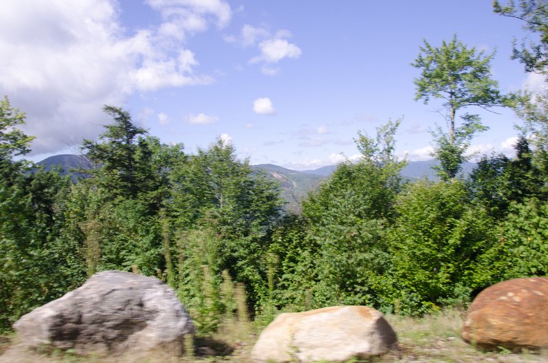 Maine090113-8226.jpg - Looking West from Mount Will to Barker Mountain. Ski trails from Sunday River ski resort