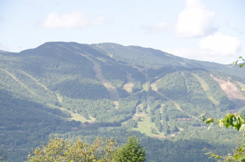 Maine090113-8233.jpg - Looking West from Mount Will to Barker Mountain. Ski trails from Sunday River ski resort
