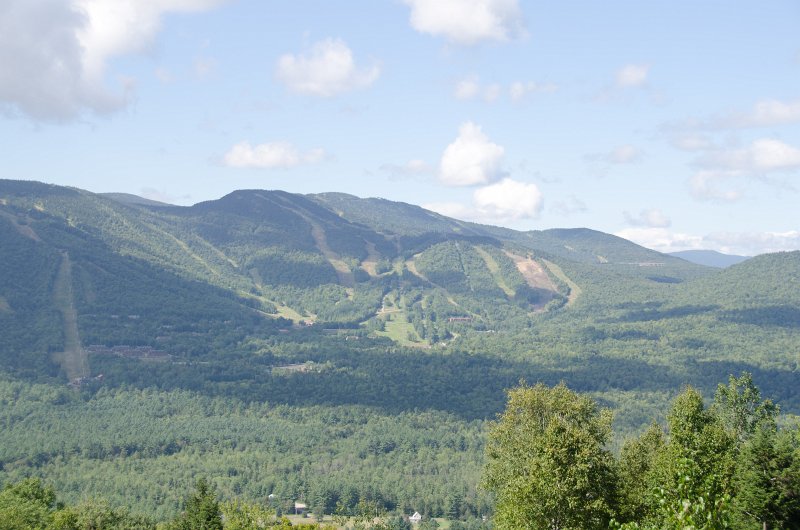 Maine090113-8235.jpg - Looking West from Mount Will to Barker Mountain. Ski trails from Sunday River ski resort