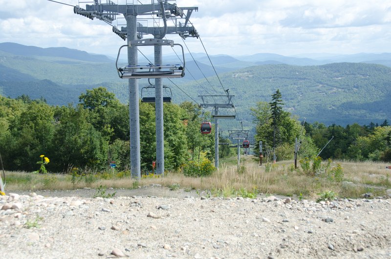 Maine090113-8240.jpg - Lift 7: Chondola view from North Peak looking down to the Sunday River ski area South Ridge Lodge