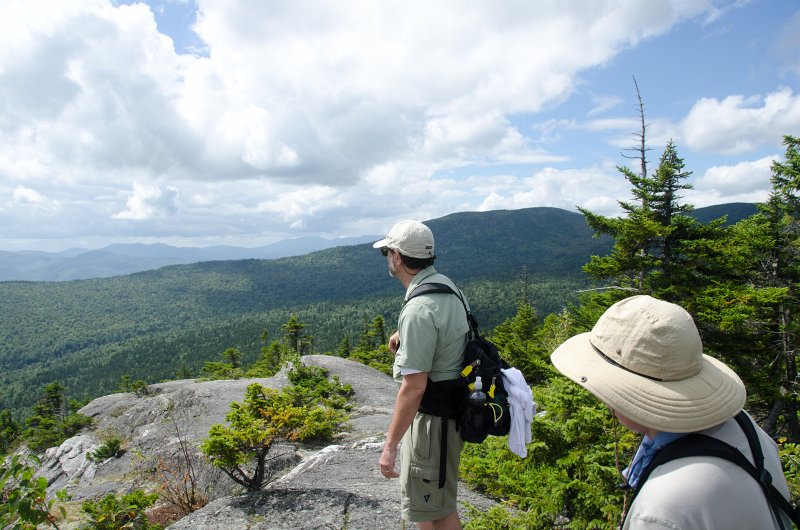 Maine090113-8294.jpg - Look-out point on the backside of Barker Mountain facing west toward New Hampshire and Mount Washington