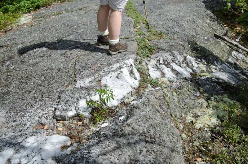 Maine090113-8299.jpg - Interesting rock formations at the look-out point on the backside of Barker Mountain facing west toward New Hampshire and Mount Washington