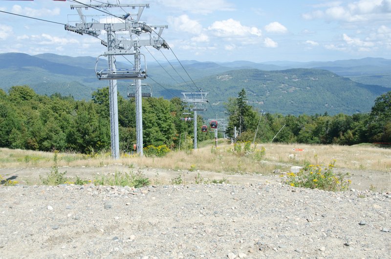 Maine090113-8339.jpg - Lift 7: Chondola view from North Peak looking down to the Sunday River ski area South Ridge Lodge