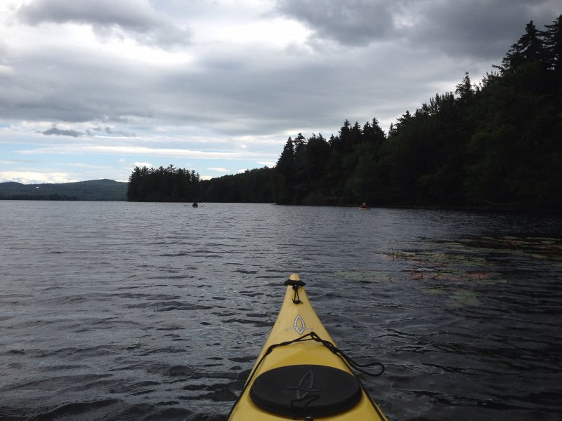 Maine090113-0045.jpg - Heading south back to the boat launch, kayaking  Umbagog, Lake