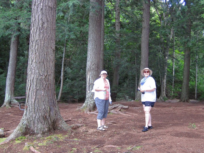 Maine090113-6149.jpg - Cathie and Leslie at Umbagog Lake Campground No 5, Big Island
