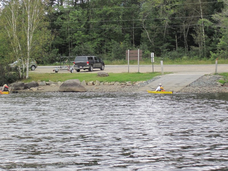Maine090113-6158.jpg - Heading south through Sargent Cove to the take-out point on Umbagog Lake