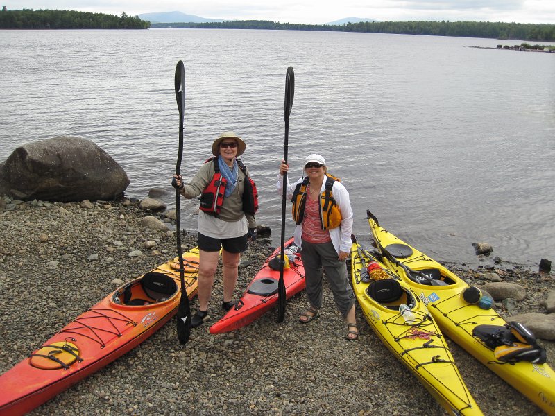 Maine090113-6162.jpg - Leslie and Cathie just kayaked Umbagog Lake