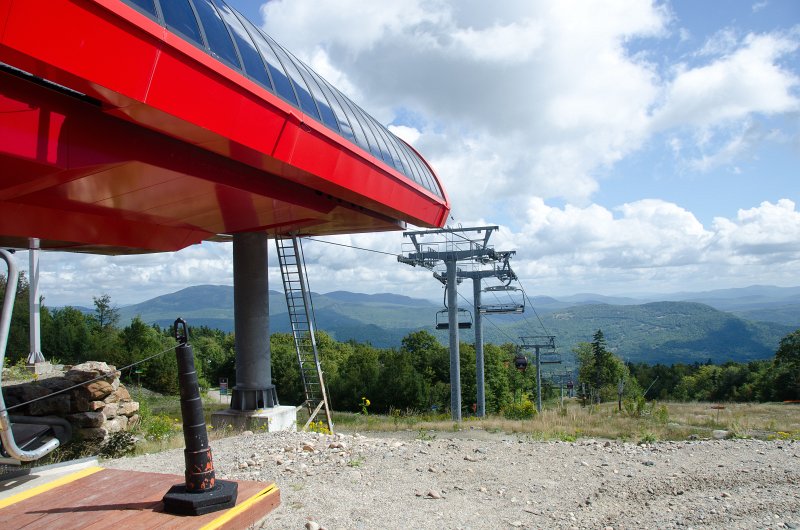 Maine090113-8241.jpg - Lift 7: Chondola view from North Peak looking down to the Sunday River ski area South Ridge Lodge