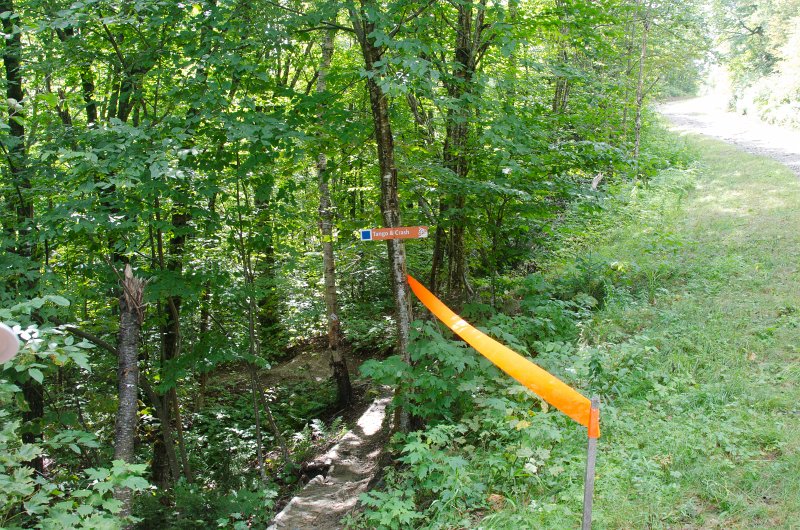 Maine090113-8257.jpg - Hiked by the Tango & Crash mountain bike trail while walking south along Three Mile Trail to Barker Mountain, Sunday River