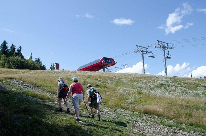Maine090113-8338.jpg - Heading back to the Lift 7: Chondola at North Peak, Sunday River out starting point