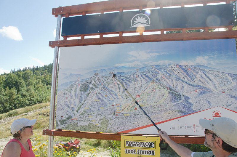 Maine090113-8341.jpg - Sunday River You are here map we then hiked over the Three Mile Train to Barker Mountain