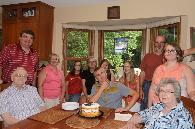 MikeBirthday2013-7561.jpg - Dad, Jack, Cathie, Mary, Molly, Mike, Chie, Liane, Jef, Liz and Mom. Pictures from Mike's Birthday cookout