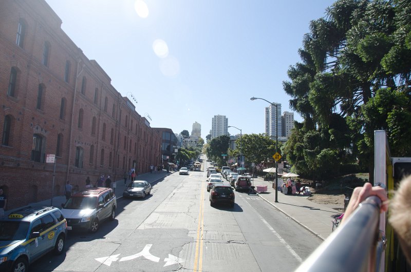 SanFrancisco100313-8743.jpg - Looking South down Hyde Street. Hop-on Hop-off bus tour of San Francisco
