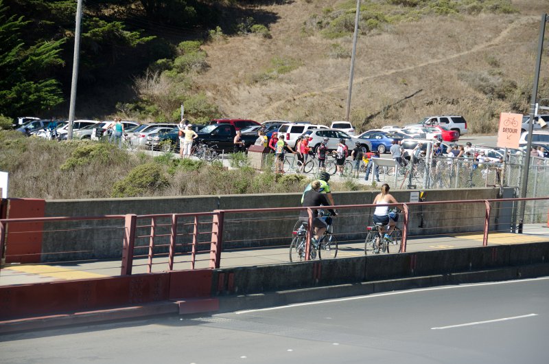 SanFrancisco100313-8794.jpg - Riding the tour bus over the Golden Gate Bridge. Hop-on Hop-off bus tour of San Francisco