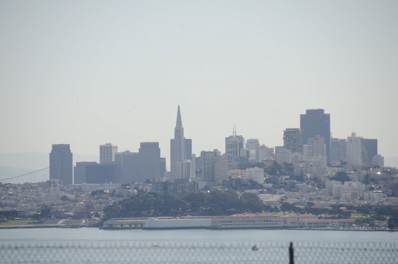 SanFrancisco100313-8795.jpg - View of San Francisco skyline from the Golden Gate Bridge. Hop-on Hop-off bus tour of San Francisco
