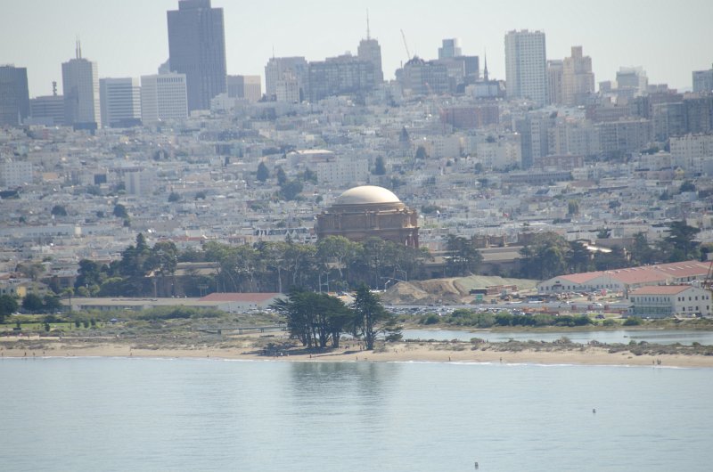SanFrancisco100313-8810.jpg - View of San Francisco skyline from the Golden Gate Bridge. Hop-on Hop-off bus tour of San Francisco