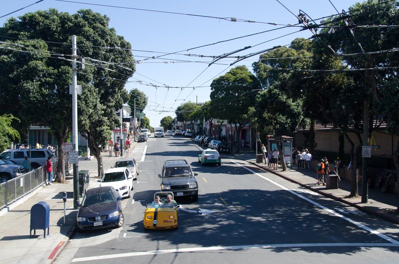 SanFrancisco100313-8843.jpg - Driving through Haight-Ashbury. Hop-on Hop-off bus tour of San Francisco