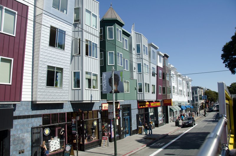 SanFrancisco100313-8847.jpg - Driving through Haight Street. Hop-on Hop-off bus tour of San Francisco