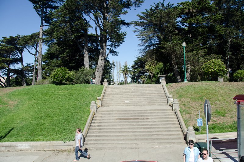 SanFrancisco100313-8878.jpg - Alamo Square Park. Viewed while heading East on Hayes street. Hop-on Hop-off bus tour of San Francisco
