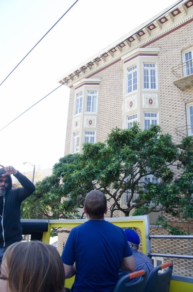 SanFrancisco100313-8886.jpg - Near south east corner of Alamo Square Park. Hop-on Hop-off bus tour of San Francisco