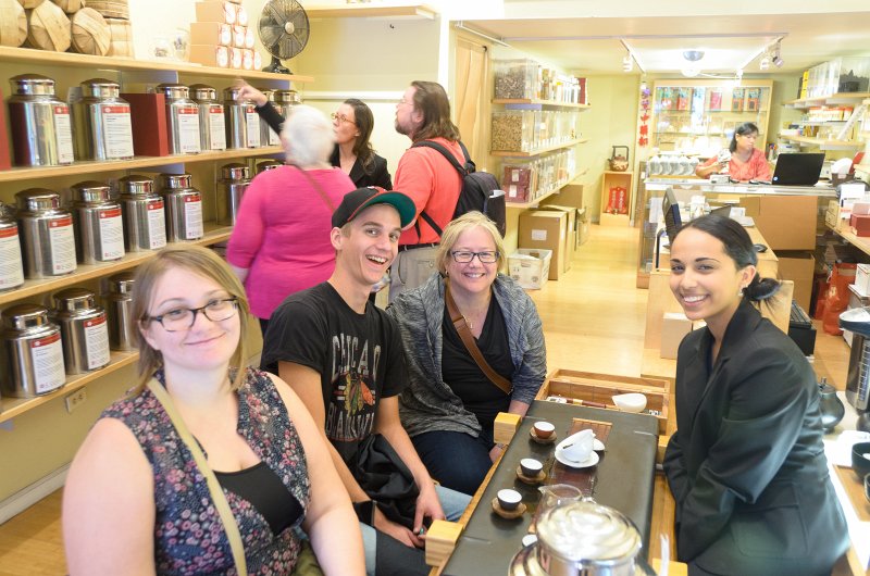 SanFrancisco100313-8688.jpg - Liz, Mike and Cathie sampling tea at Red Blossom Tea Company