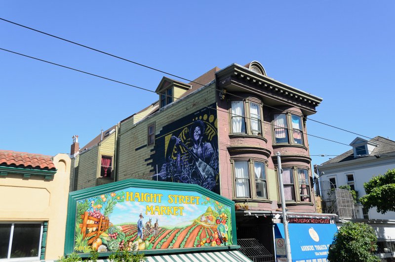 SanFrancisco100313-8852.jpg - Jimi Hendrix's Red House see while driving east through Haight Street. Hop-on Hop-off bus tour of San Francisco