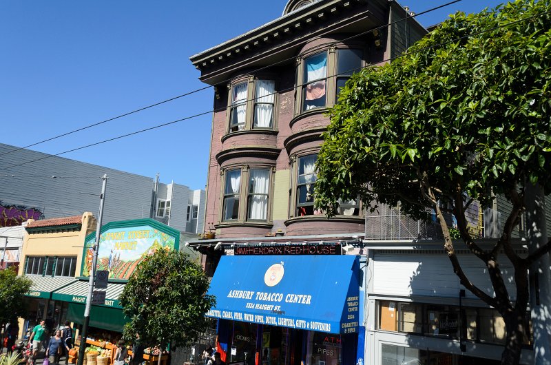 SanFrancisco100313-8856.jpg - Jimi Hendrix's Red House see while driving east through Haight Street. Hop-on Hop-off bus tour of San Francisco