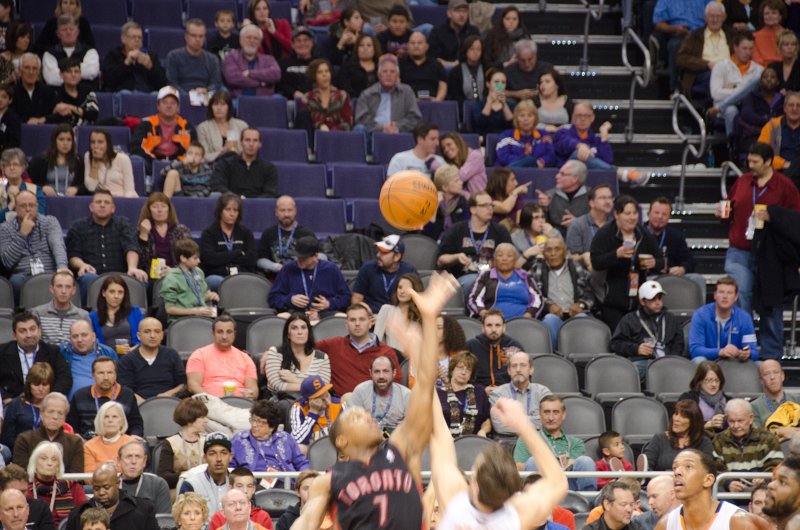 Scottsdale120513-9603.jpg - 2nd half tip-off. Raptors vs Suns at US Airways Center