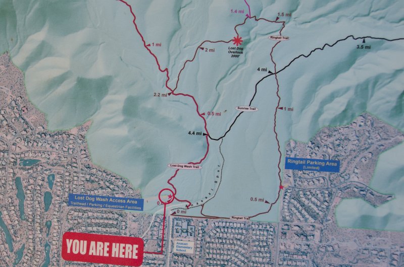 Scottsdale120513-9379.jpg - You are here map. Lost Dog Wash Access Area