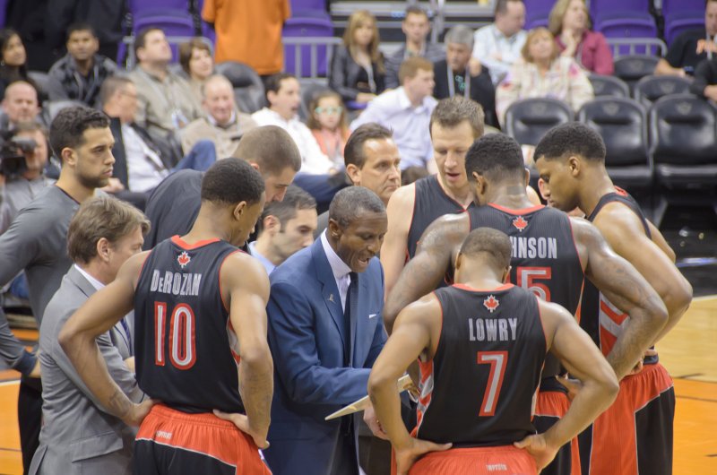 Scottsdale120513-9620.jpg - Dwane Casey, coach of the Raptors. Raptors vs Suns at US Airways Center