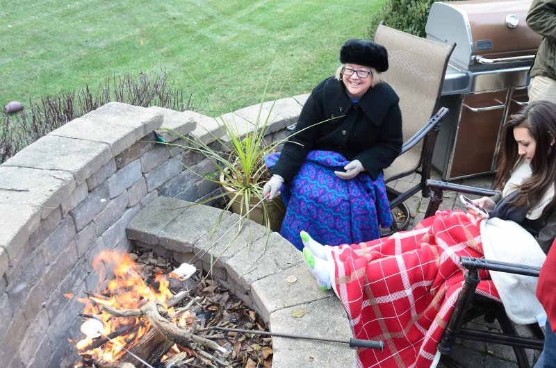 ThanksgivingNov2013-9239.jpg - Around the fire on the patio, Thanksgiving 2013