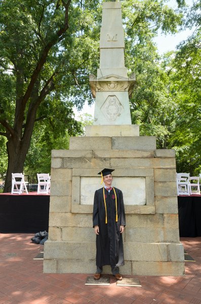 UofSCGraduation10May2013-6705.jpg - Mike  at Maxcy Monument