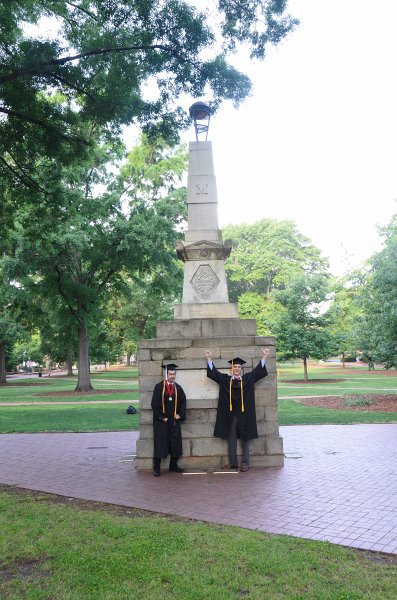 UofSCGraduation10May2013-6832.jpg - David and Mike Maxcy Monument, Horseshoe