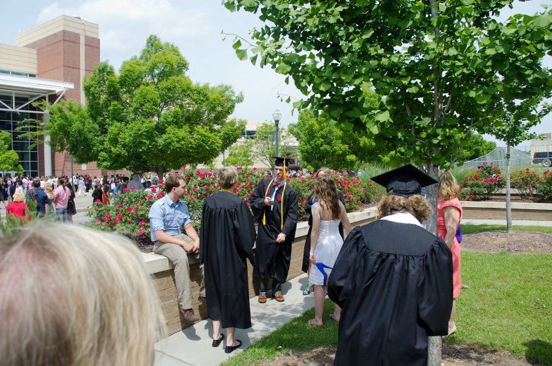 UofSCGraduation10May2013-6980.jpg - Outside of Colonial Life Arena after graduation