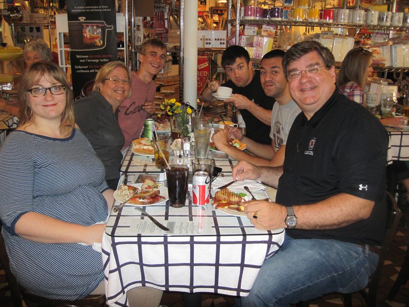 UofSCGraduation10May2013-5202.jpg - Mother's Day lunch at the Gourmet Shop: Liz, Cathie, Mike, Coleman, Nasse, Jack