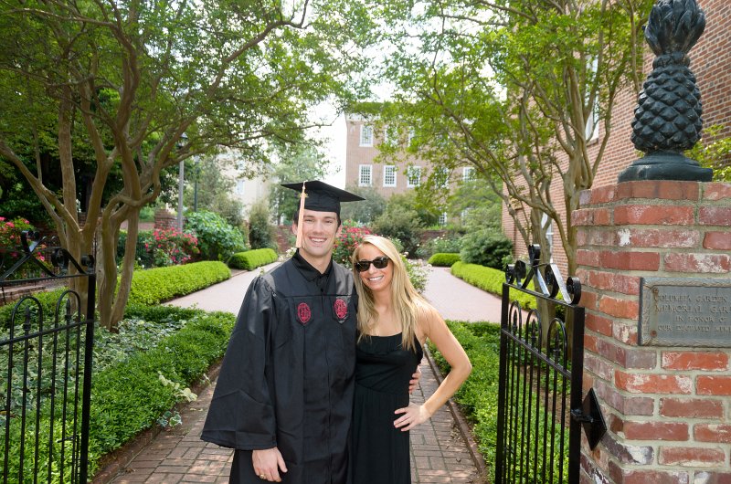 UofSCGraduation10May2013-6727.jpg - Coleman and Michelle at Memorial Rose Garden
