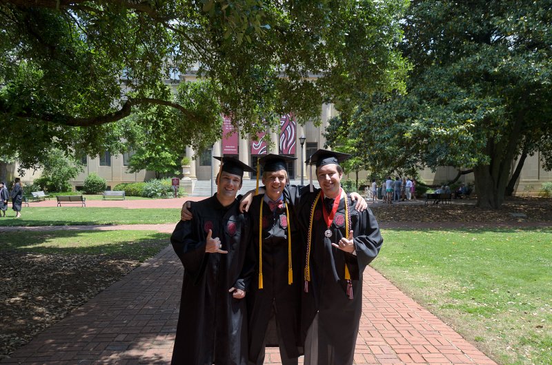 UofSCGraduation10May2013-6744.jpg - Coleman Mike and David at McKissick, Horseshoe
