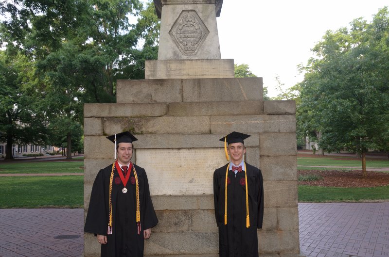 UofSCGraduation10May2013-6839.jpg - David and Mike Maxcy Monument, Horseshoe
