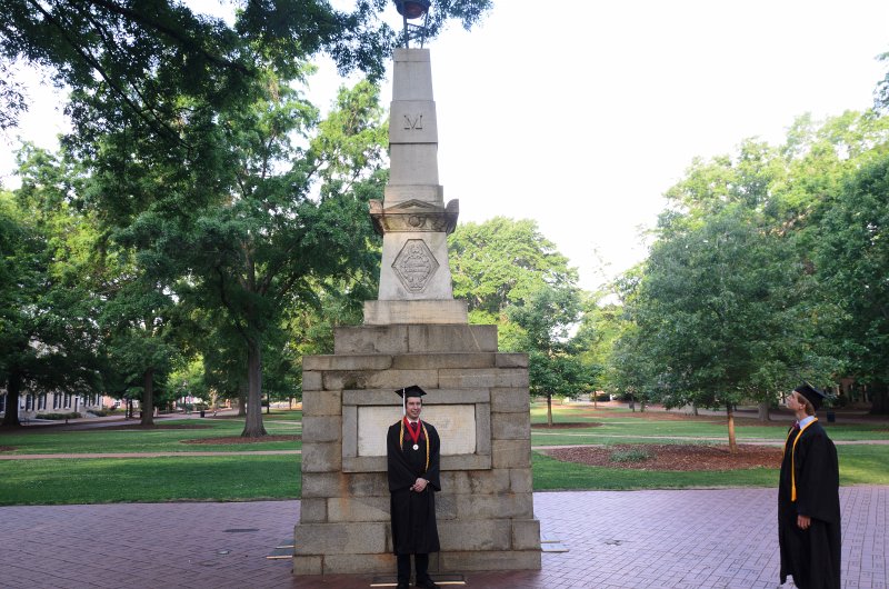 UofSCGraduation10May2013-6846.jpg - David and Mike Maxcy Monument, Horseshoe