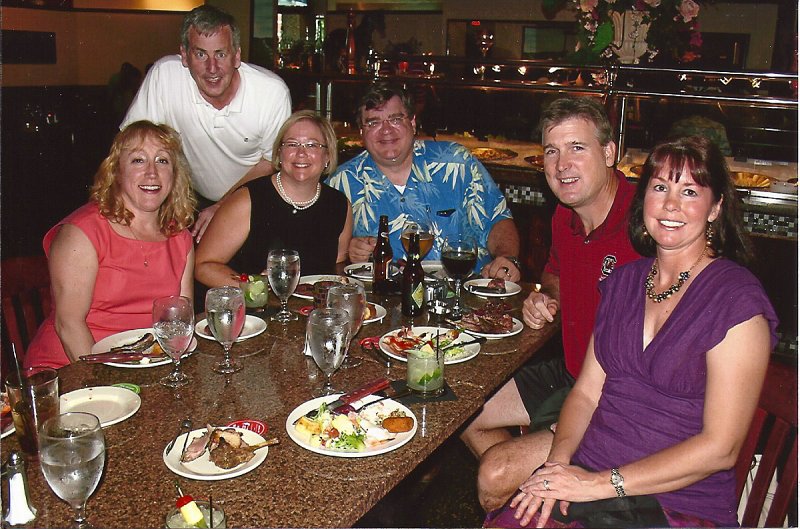 scan0001.jpg - Dick and Kathy Dublinski, Jack and Cathie, and Mary and Dennis Turner at Cowboy Brazilian Steakhouse