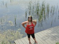 Liz  Liz at Lincoln Marsh. Bike Prairie Path (Aurora Branch) from Winfield, through Wheaton to the Lincoln Marsh (on the Elgin Branch) : 2014, Biking, Elgin Branch, Illinois Prairie Path, Prairie Path, Wheaton
