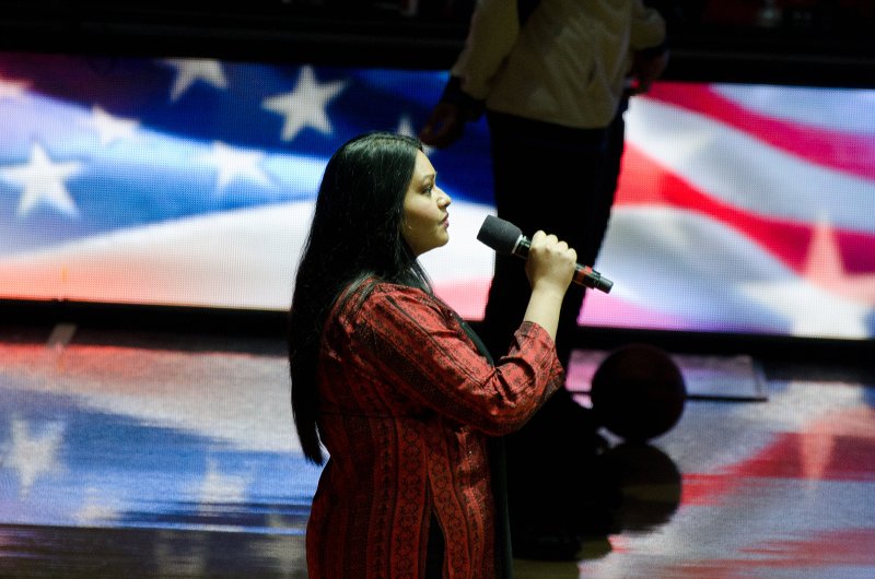 BullsVsPortland032814-0775-3.jpg - Beena David, Chicago Symphony Orchestra. Bulls vs Portland Trailblazers, United Center 3/28/14