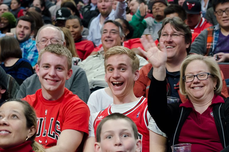 BullsVsPortland032814-0911-2.jpg - Kurt, Mike and Cathie, Row 9, center court. Bulls vs Portland Trailblazers, United Center 3/28/14
