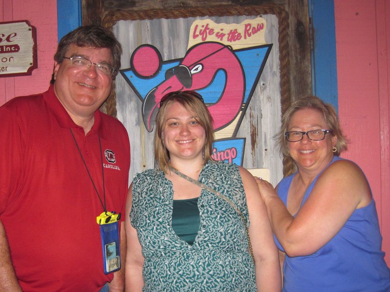 Captiva041214-0223.jpg - Jack, Liz and Cathie. Dinner at Lazy Flamingo