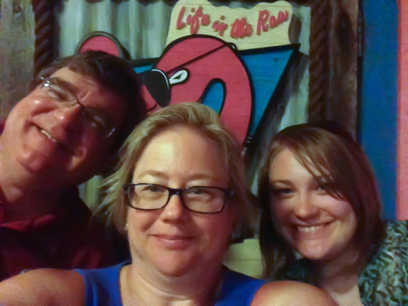 Captiva041214-663.jpg - Jack, Cathie, Liz. Dinner at Lazy Flamingo