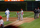 Rodriguez  Yorman Rodriguez #33 CF on first base. Cubs vs Cincinnati Reds at Wrigley Field : #CubsVsReds #CubsGame #WrigleyField #100Year @Cubs, 2014, Baseball, Chicago, Cincinnati, Cubs, Reds, Wrigley Field