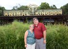 Jack and Cathie  Jack and Cathie at Animal Kingdom entrance : 2014, Animal Kingdom, Disney, Florida, Orlando