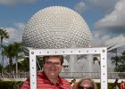Jack and Cathie  Jack and Cathie in front of Spaceship Earth at Epcot : 2014, Disney, Epcot, Florida, Orlando, Spaceship Earth