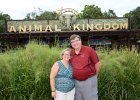 Jack and Cathie  Jack and Cathie at Animal Kingdom entrance : 2014, Animal Kingdom, Disney, Florida, Orlando